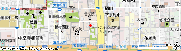 京都府京都市下京区柿本町571周辺の地図