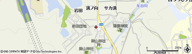 京都府亀岡市上矢田町（溝ノ向）周辺の地図