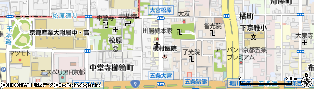 京都府京都市下京区上五条町398周辺の地図
