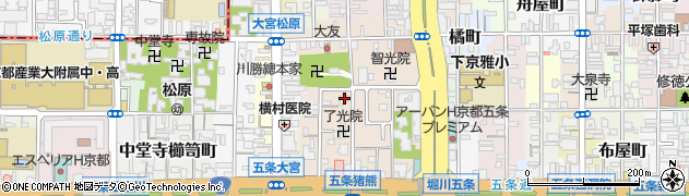 京都府京都市下京区柿本町679周辺の地図