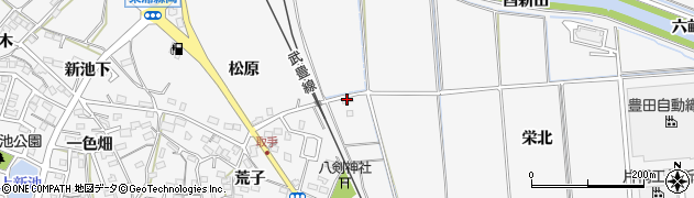 愛知県知多郡東浦町森岡栄北周辺の地図