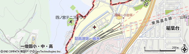 滋賀県大津市藤尾奥町21周辺の地図