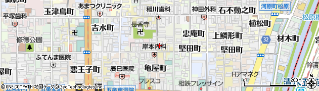 京都府京都市下京区樋之下町44周辺の地図