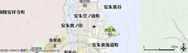 京都府京都市山科区安朱東海道町66周辺の地図