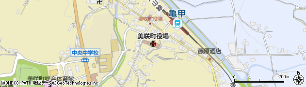 美咲町役場　会計課周辺の地図