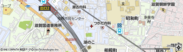 滋賀県大津市馬場3丁目周辺の地図