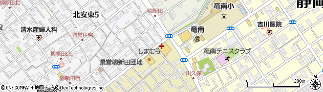 ウエルシア薬局　静岡上足洗店周辺の地図