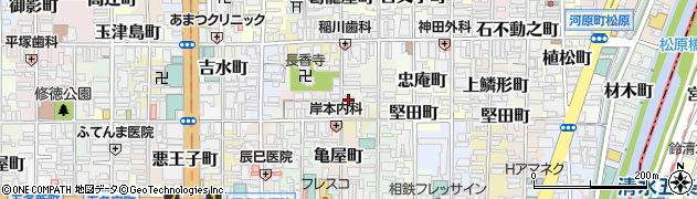 京都府京都市下京区樋之下町41周辺の地図