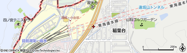 滋賀県大津市稲葉台18周辺の地図