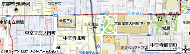 京都府京都市下京区中堂寺北町54周辺の地図