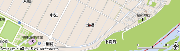愛知県豊田市畝部東町（土橋）周辺の地図