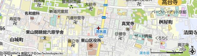 京都銀行東山支店周辺の地図