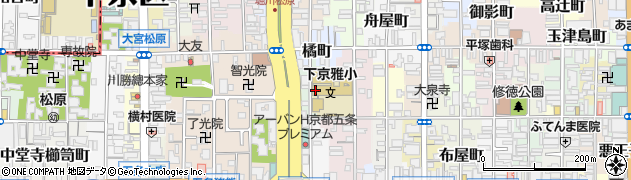 京都府京都市下京区篠屋町周辺の地図