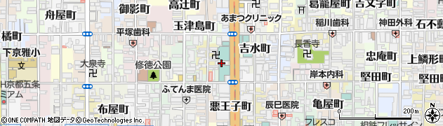 京都府京都市下京区五条烏丸町周辺の地図