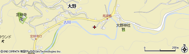 静岡県伊豆市大野1152周辺の地図