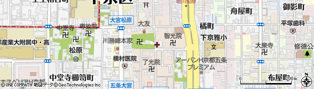京都府京都市下京区柿本町628周辺の地図