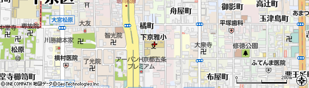京都市立下京雅小学校周辺の地図