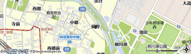 愛知県豊田市桝塚東町（岡野）周辺の地図