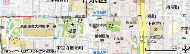 京都府京都市下京区上五条町393周辺の地図