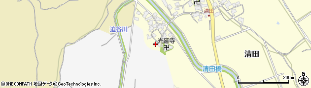 滋賀県蒲生郡日野町清田1378周辺の地図