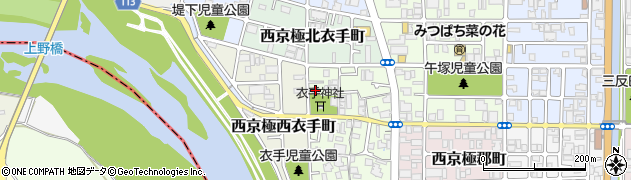 京都府京都市右京区西京極東衣手町11周辺の地図