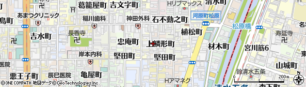 京都府京都市下京区上鱗形町周辺の地図