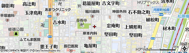 京都府京都市下京区樋之下町40周辺の地図
