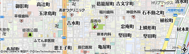 京都府京都市下京区樋之下町周辺の地図
