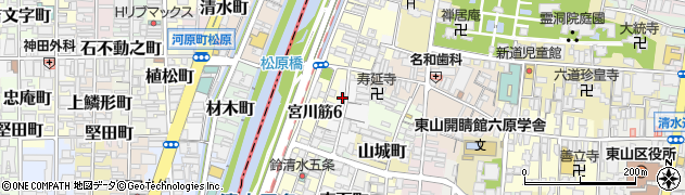 京都府京都市東山区西御門町周辺の地図