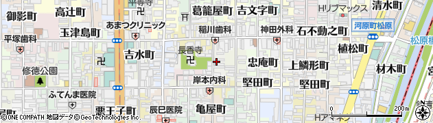 京都府京都市下京区樋之下町39周辺の地図