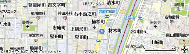 京都府京都市下京区植松町周辺の地図