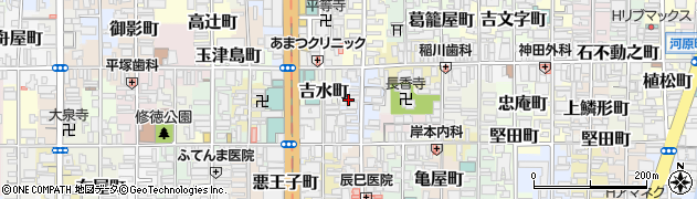 京都府京都市下京区大江町周辺の地図