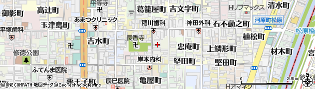 京都府京都市下京区樋之下町38周辺の地図