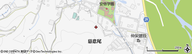 静岡県静岡市葵区慈悲尾周辺の地図