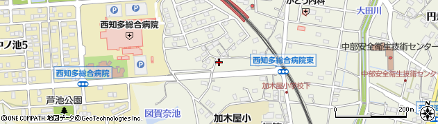 愛知県東海市加木屋町与平山19周辺の地図