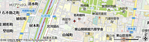 矢尾市青果店周辺の地図