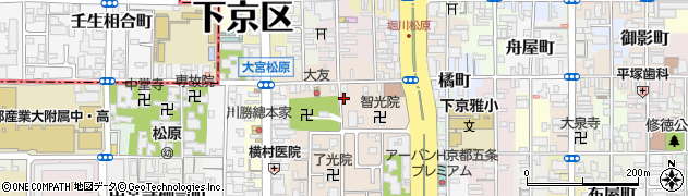 京都府京都市下京区柿本町589周辺の地図