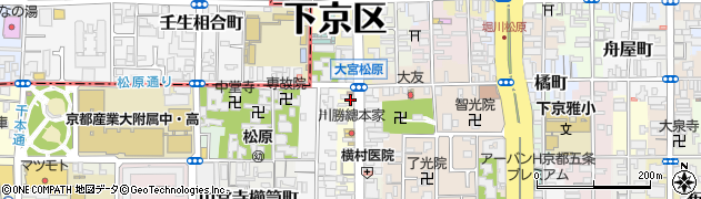 京都府京都市下京区上五条町387周辺の地図
