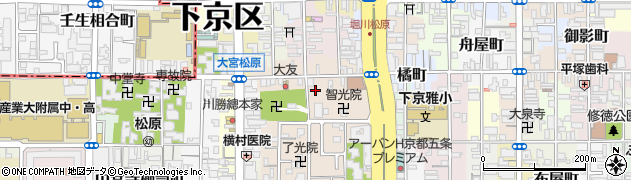 京都府京都市下京区北門前町周辺の地図