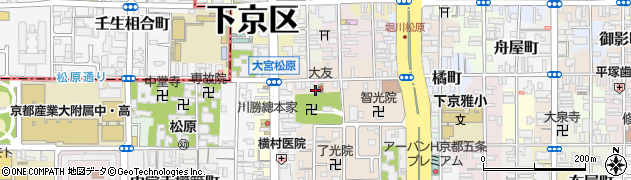 京都府京都市下京区北門前町736周辺の地図