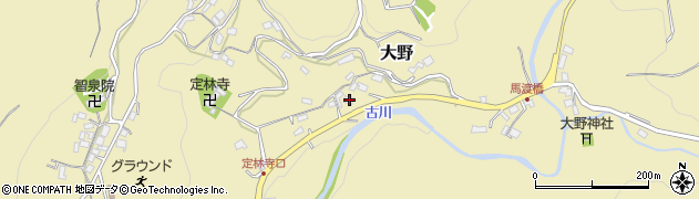 静岡県伊豆市大野1093周辺の地図