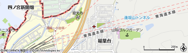 滋賀県大津市稲葉台23周辺の地図