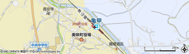 亀甲駅周辺の地図