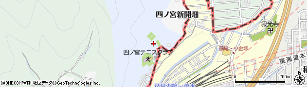 京都府京都市山科区四ノ宮熊ケ谷周辺の地図