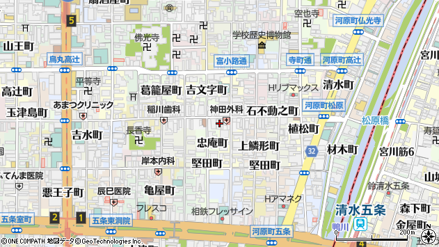 〒600-8063 京都府京都市下京区松原中之町の地図