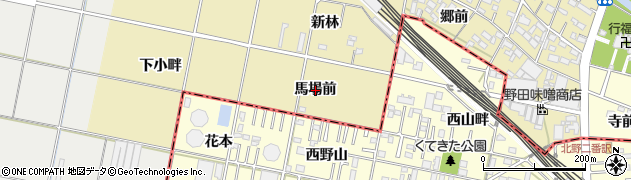 愛知県豊田市桝塚西町馬場前周辺の地図
