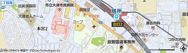 京滋マツダ大津店整備周辺の地図