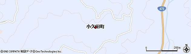 愛知県岡崎市小久田町周辺の地図