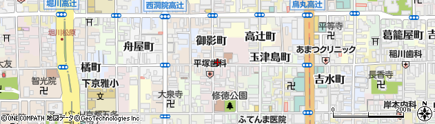 京都府京都市下京区中野之町164周辺の地図
