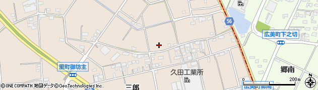 愛知県安城市里町三郎周辺の地図